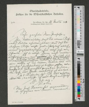 Brief an Otto Franke