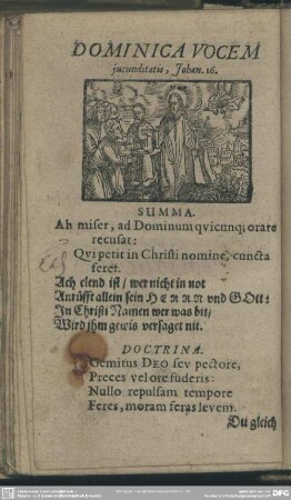 Dominica Vocem jucunditatis, Johan. 16.