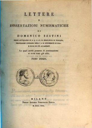 Lettere e dissertazioni numismatiche, 3