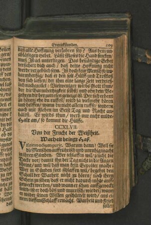 CCXLVII. Von der Frucht der Weißheit. Warheit bringt Haß.