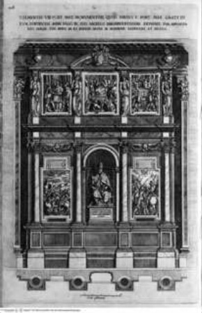 Basilicae S. Mariae Maioris de urbe a Liberio papa I usque ad Paulum V. Pont. Max., Taf. 198: Rom, S. Maria Maggiore, Grabmonument Clemens VIII. in der Cappella Paolina