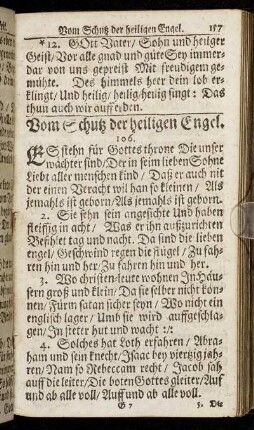 Vom Schutz der heiligen Engel.
