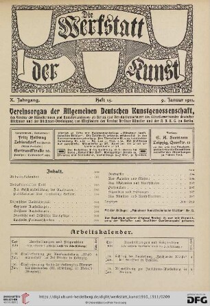 Heft 15 (9. Januar 1911)