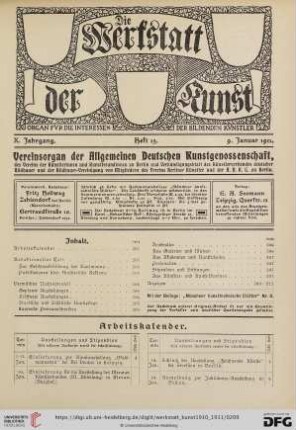 Heft 15 (9. Januar 1911)