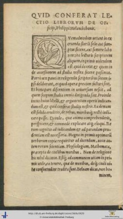 Quid Conferat Lectio Librorum De Officijs