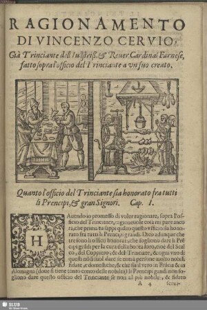 Ragionamento di Vincenzo Cervio