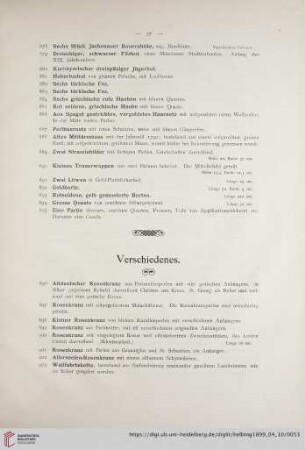 Verschiedenes (Nr. 896-937)