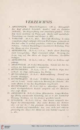 Verzeichnis (Nr. 1-184)