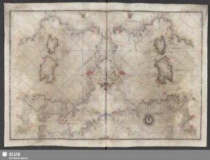 [Westliches Mittelmeer mit Balearen, Korsika und Sardinien]