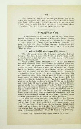 I. Geographische Lage