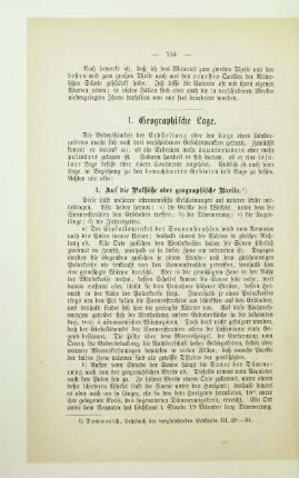 I. Geographische Lage
