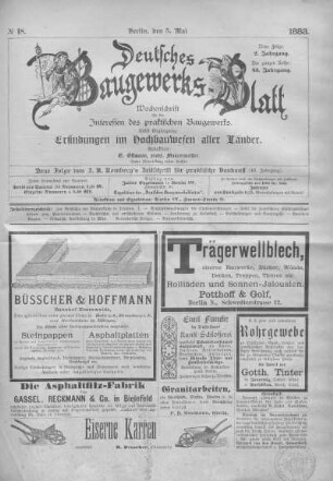 43. Jahrgang. No. 18.