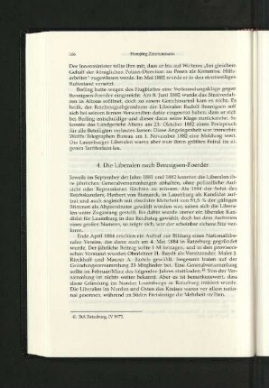 4. Die Liberalen nach Bennigsen-Foerder.