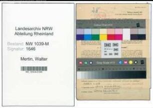 Entnazifizierung Walter Mertin , geb. 26.12.1888 (Lehrer)
