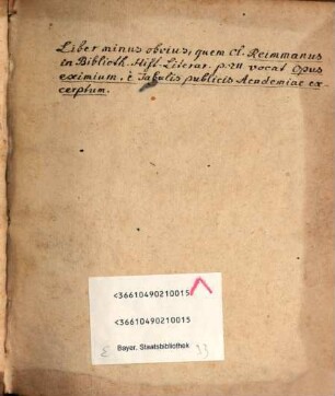 Academia Wittebergensis Ab Anno Fundationis MDII. Festo Divi Lucae die XIIX. Mens. Octobr. usque ad Annum MDCLV. : Quo ipso, supra seculi sui secundi dimidium, annos tres complevit ; Continens Privilegium Imperatoris, Bullam Papalem, Conservatoria, Nomina Rectorum, Illustrium, Nobilium, aliorumque egregiorum una cum Numero Inscriptorum. Catalogo Professorum & Promotorum in omnibus Facultatibus & Epistolarum, aliarumq[ue] rerum memorabilium annotatione ; Accesserunt Inscriptiones Wittebergenses, usq[ue] ad d. annum MDCLV.