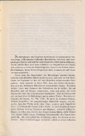 Beiträge zur Kenntniss der Mallophagen ...