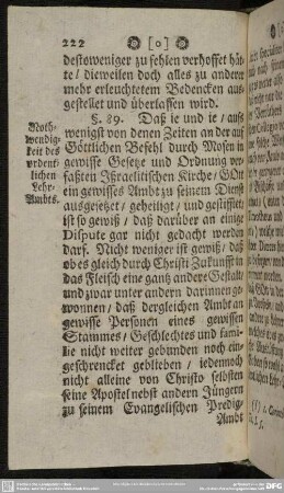 § 89. Nothwendigkeit des ordentlichen Lehr-Ambts