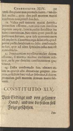Constitutio XLV.