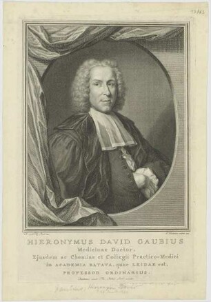 Bildnis des Hieronymus David Gaubius