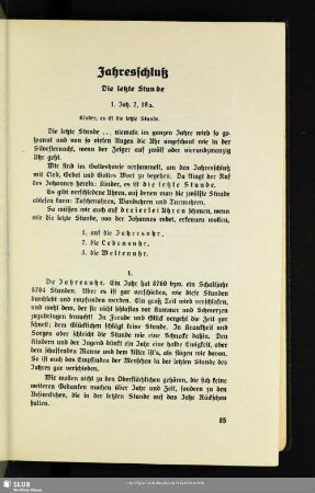 Jahresschluß