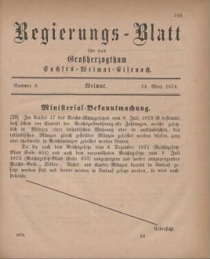Nr. 8 : 24. März 1874
