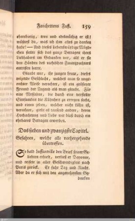 Das sieben und zwanzigste Capitel. Gefahren, welche alle vorhergehende übertreffen.
