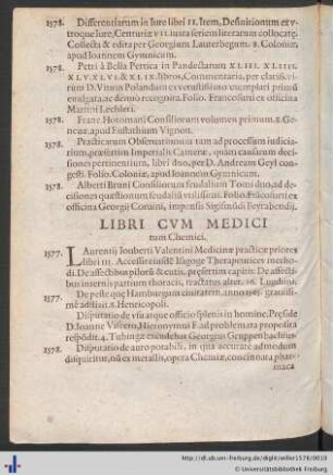 Libri Cvm Medici tum Chemici.