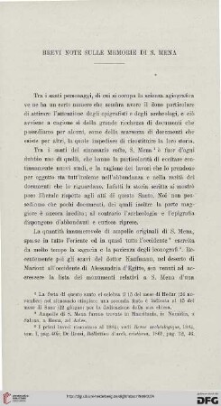 15: Brevi note sulle memorie di S. Mena