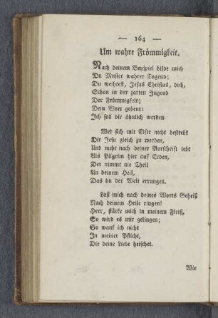 Um wahre Frömmigkeit.