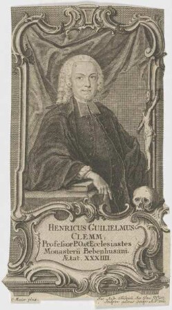 Bildnis des Henricus Guilielmus Clemm