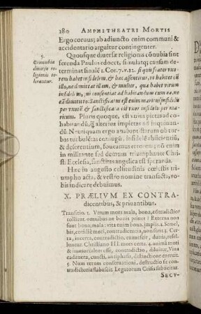 X. Prælium Ex Contradicentibus, & priuantibus.