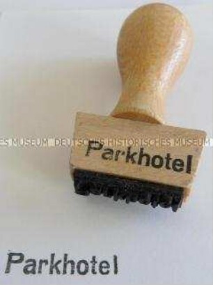 Stempel "Hotel Parkhotel"
