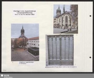 Schlosskirche Wittenberg und die 95 Thesen von Martin Luther (Bilder 2 und 3)