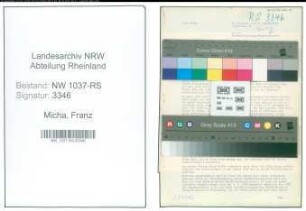 Entnazifizierung Franz Micha , geb. 08.08.1902 (Stadtamtmann)