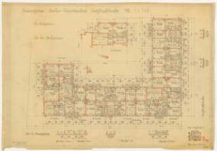 Wohnhausbebauung Raschdorffstraße, Berlin-Reinickendorf: Grundriss Erdgeschoss und Obergeschoss 1:100