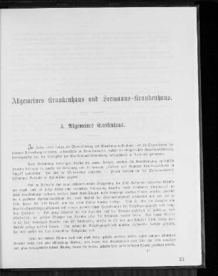 Allgemeines Krankenhaus und Seemanns-Krankenhaus.