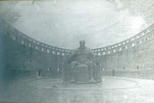 Billing, Hermann; Bingerbrück - Elisenhöhe (Rheinland-Pfalz); Bismarck-Nationaldenkmal - Skulptur Otto von Bismarck (Entwurfszeichnung)