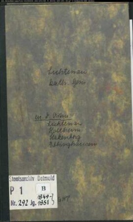 Kirchenbuchduplikat der katholischen Gemeinde Lichtenau, Kreis Büren (GHT 1849-1851) (Gemeinde: Katholische Gemeinde Lichtenau)