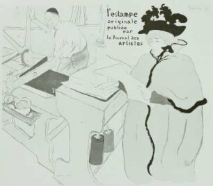 L'estampe originale : Lithographie, Umschlag L'estampe originale, Toulouse-Lautrec, 1893