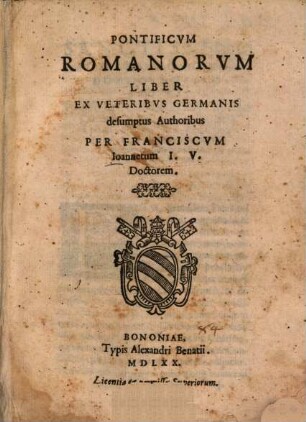 Pontificvm Romanorvm Liber