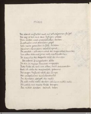 Friede : [SW I: H6]; [SW I, S. 71/126]