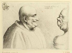 Groteskes Paar, Blatt 8 aus: Varie figurae et probae