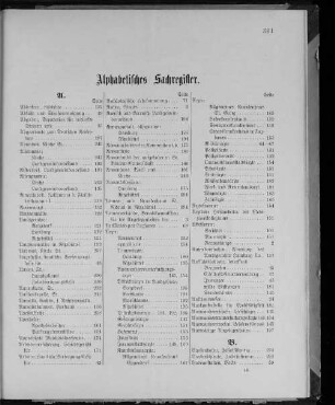 Alphabetisches Sachregister.