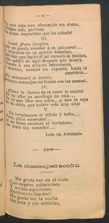 La desesperación