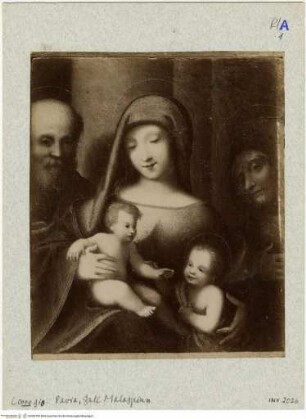 Heilige Familie mit der heiligen Elisabeth und dem Johannesknaben