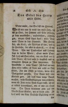 Das Gebet des Herrn unser Gebet.