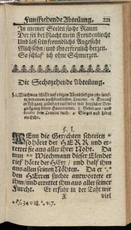 Die Sechszehende Abteilung.