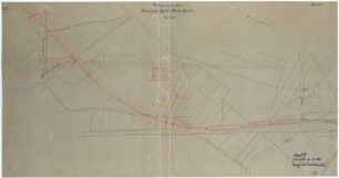 Planvorschlag zur Verlegung der Eisenbahnlinie Düsseldorf- Rath