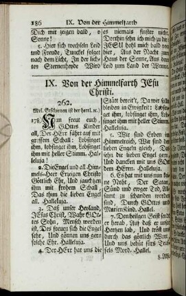 IX. Von der Himmelfarth Jesu Christi.