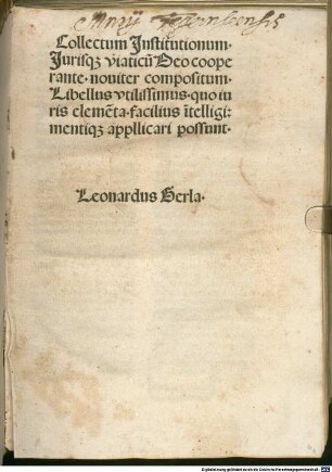 Collectum Institutionum